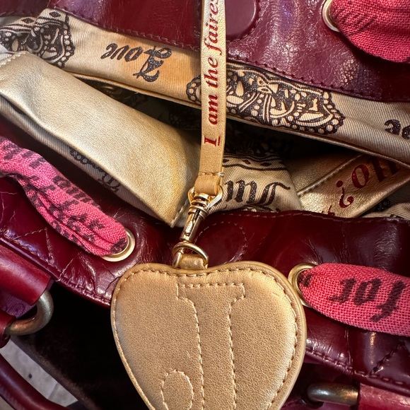 VINTAGE AUTHENTIC Juicy Couture Pink Velour Daydreamer Bag - Picture 8 of 10